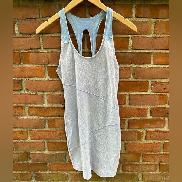 Free People Light Blue Bodycon Tank Dress - Picture 2 of 5